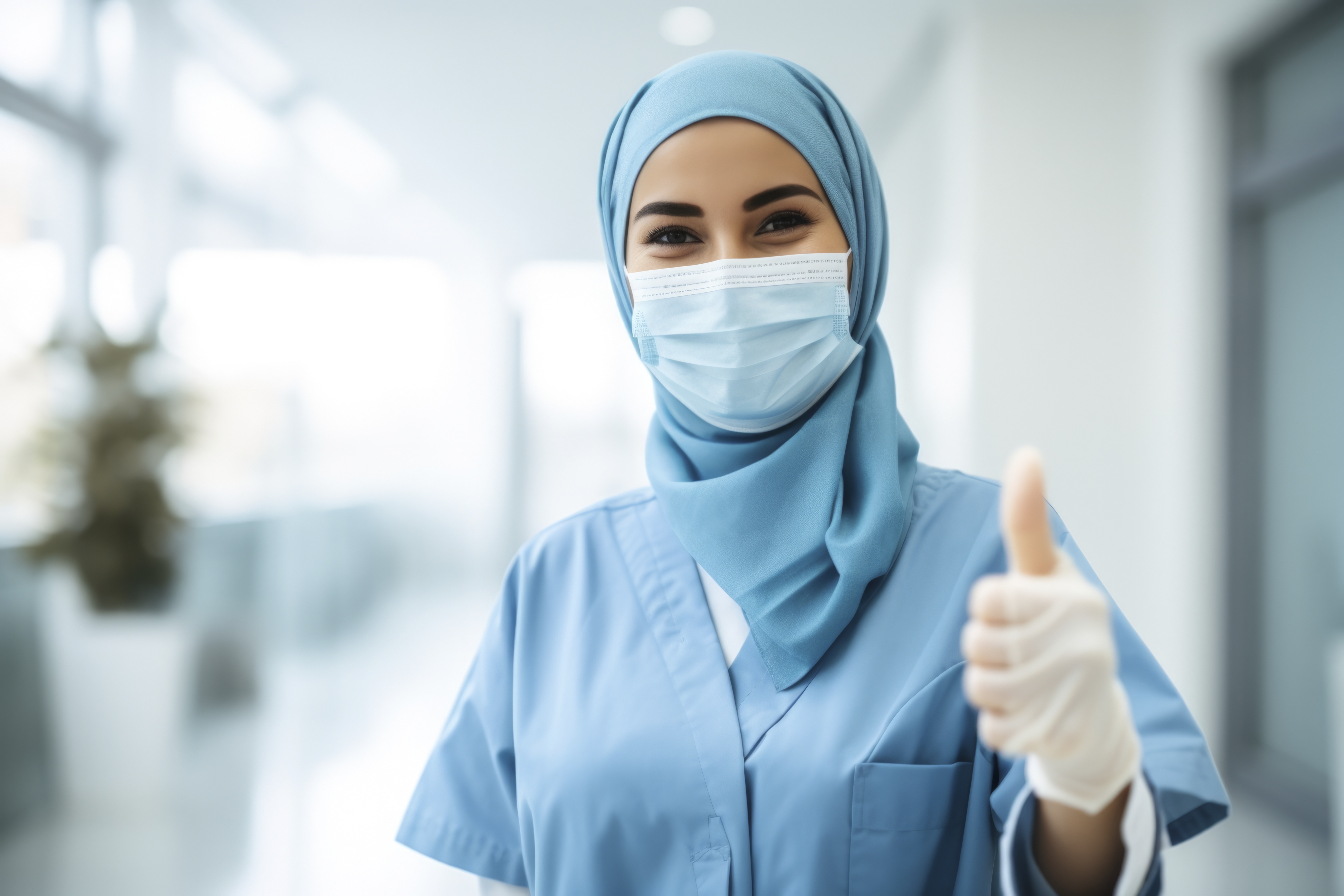 Infirmière souriante, symbole de professionnalisme